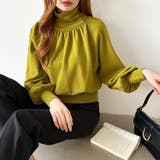 2wayネックバルーンスリーブニット ハイネック ニット | COCOMOMO | 詳細画像18 