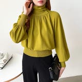 2wayネックバルーンスリーブニット ハイネック ニット | COCOMOMO | 詳細画像19 