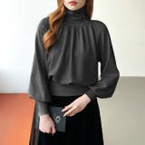 2wayネックバルーンスリーブニット ハイネック ニット | COCOMOMO | 詳細画像23 