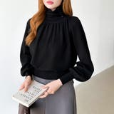 2wayネックバルーンスリーブニット ハイネック ニット | COCOMOMO | 詳細画像40 