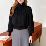 2wayネックバルーンスリーブニット ハイネック ニット | COCOMOMO | 詳細画像46 