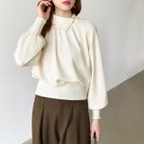 2wayネックバルーンスリーブニット ハイネック ニット | COCOMOMO | 詳細画像6 