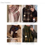 チェック柄マフラー マフラー ロゴタグマフラー | COCOMOMO | 詳細画像19 