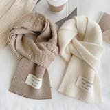 ロゴタグがおしゃれなヘリンボーンマフラー マフラー 韓国ファッション | COCOMOMO | 詳細画像22 