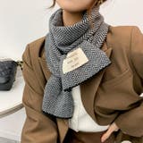 ロゴタグがおしゃれなヘリンボーンマフラー マフラー 韓国ファッション | COCOMOMO | 詳細画像21 