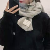 ロゴタグがおしゃれなヘリンボーンマフラー マフラー 韓国ファッション | COCOMOMO | 詳細画像13 