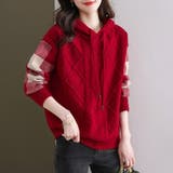 ケーブル編みニット ニットパーカー ニットセーター | COCOMOMO | 詳細画像15 