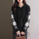 ケーブル編みニット ニットパーカー ニットセーター | COCOMOMO | 詳細画像19 