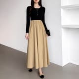 ふんわり大人フェミニンなドッキングワンピース ロングワンピース ワンピース | COCOMOMO | 詳細画像10 