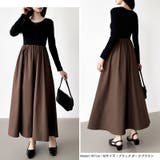 ふんわり大人フェミニンなドッキングワンピース ロングワンピース ワンピース | COCOMOMO | 詳細画像16 