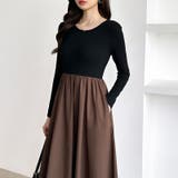 ふんわり大人フェミニンなドッキングワンピース ロングワンピース ワンピース | COCOMOMO | 詳細画像17 