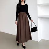 ふんわり大人フェミニンなドッキングワンピース ロングワンピース ワンピース | COCOMOMO | 詳細画像19 