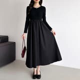 ふんわり大人フェミニンなドッキングワンピース ロングワンピース ワンピース | COCOMOMO | 詳細画像26 