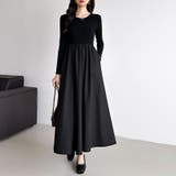 ふんわり大人フェミニンなドッキングワンピース ロングワンピース ワンピース | COCOMOMO | 詳細画像27 