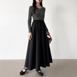 ふんわり大人フェミニンなドッキングワンピース ロングワンピース ワンピース | COCOMOMO | 詳細画像31 