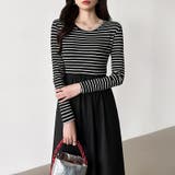 ふんわり大人フェミニンなドッキングワンピース ロングワンピース ワンピース | COCOMOMO | 詳細画像32 