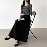 ふんわり大人フェミニンなドッキングワンピース ロングワンピース ワンピース | COCOMOMO | 詳細画像33 