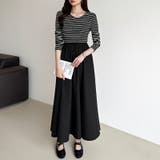 ふんわり大人フェミニンなドッキングワンピース ロングワンピース ワンピース | COCOMOMO | 詳細画像37 