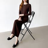 縦ラインで魅せるIラインロングワンピース ストレッチワンピース iラインワンピース | COCOMOMO | 詳細画像18