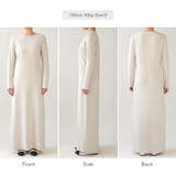 縦ラインで魅せるIラインロングワンピース ストレッチワンピース iラインワンピース | COCOMOMO | 詳細画像51