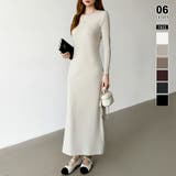 ベージュ | 縦ラインで魅せるIラインロングワンピース ストレッチワンピース iラインワンピース | COCOMOMO