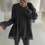 レースカットソー レイヤードトップス レーストップス | COCOMOMO | 詳細画像2