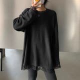 レースカットソー レイヤードトップス レーストップス | COCOMOMO | 詳細画像4