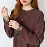 レースカットソー レイヤードトップス レーストップス | COCOMOMO | 詳細画像16 