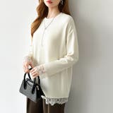 レースカットソー レイヤードトップス レーストップス | COCOMOMO | 詳細画像28 