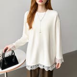 レースカットソー レイヤードトップス レーストップス | COCOMOMO | 詳細画像29 