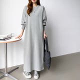 ボリュームスリーブワンピース ロングワンピース 指穴付き | COCOMOMO | 詳細画像10 