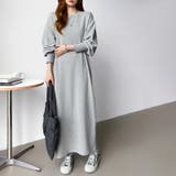 ボリュームスリーブワンピース ロングワンピース 指穴付き | COCOMOMO | 詳細画像11 