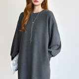 ボリュームスリーブワンピース ロングワンピース 指穴付き | COCOMOMO | 詳細画像18 