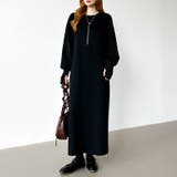 ボリュームスリーブワンピース ロングワンピース 指穴付き | COCOMOMO | 詳細画像22 