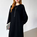 ボリュームスリーブワンピース ロングワンピース 指穴付き | COCOMOMO | 詳細画像23 