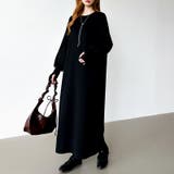 ボリュームスリーブワンピース ロングワンピース 指穴付き | COCOMOMO | 詳細画像25 