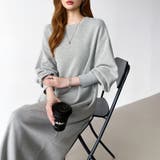 ボリュームスリーブワンピース ロングワンピース 指穴付き | COCOMOMO | 詳細画像6 