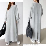 ボリュームスリーブワンピース ロングワンピース 指穴付き | COCOMOMO | 詳細画像8 