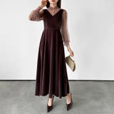 大人可愛いを上品に。ベロアパーティードレス ベロアワンピース 結婚式 | COCOMOMO | 詳細画像13 