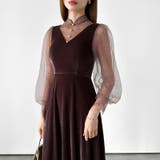 大人可愛いを上品に。ベロアパーティードレス ベロアワンピース 結婚式 | COCOMOMO | 詳細画像20 