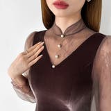 大人可愛いを上品に。ベロアパーティードレス ベロアワンピース 結婚式 | COCOMOMO | 詳細画像22 