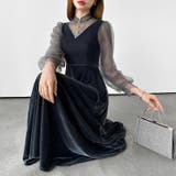 大人可愛いを上品に。ベロアパーティードレス ベロアワンピース 結婚式 | COCOMOMO | 詳細画像29 