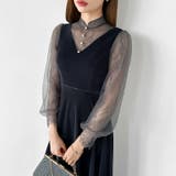 大人可愛いを上品に。ベロアパーティードレス ベロアワンピース 結婚式 | COCOMOMO | 詳細画像31 