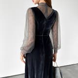 大人可愛いを上品に。ベロアパーティードレス ベロアワンピース 結婚式 | COCOMOMO | 詳細画像32 