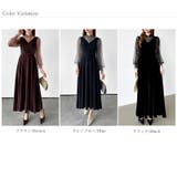 大人可愛いを上品に。ベロアパーティードレス ベロアワンピース 結婚式 | COCOMOMO | 詳細画像33 
