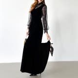 大人可愛いを上品に。ベロアパーティードレス ベロアワンピース 結婚式 | COCOMOMO | 詳細画像3 