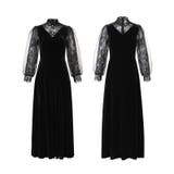 大人可愛いを上品に。ベロアパーティードレス ベロアワンピース 結婚式 | COCOMOMO | 詳細画像16 