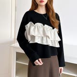 フリルドッキングトップス フリルトップス カットソー | COCOMOMO | 詳細画像19