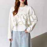 フリルドッキングトップス フリルトップス カットソー | COCOMOMO | 詳細画像2