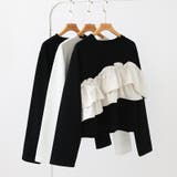 フリルドッキングトップス フリルトップス カットソー | COCOMOMO | 詳細画像29